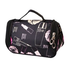 Travel Makeup Bag Portable Cosmetic Organizer (Color: As pic show)