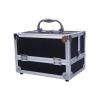 Portable travel makeup box with folded to storage box
