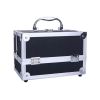 Portable travel makeup box with folded to storage box
