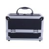 Portable travel makeup box with folded to storage box